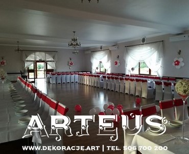 Dekoracja sali weselnej - Dom Weselny Lutomierz