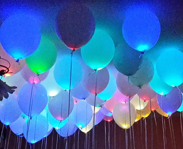 Balony z helem LED