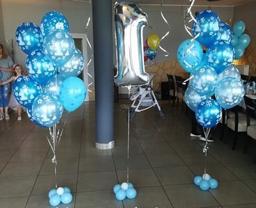 Balony z helem na pierwsze urodziny - Gaspar Dzierżoniów