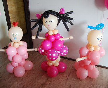 Dziewczynki z balonów na urodziny - Restauracja Familijna Piława Górna 
