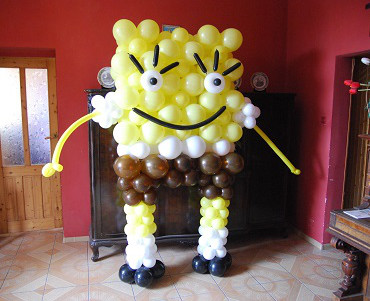 SpongeBob z balonów